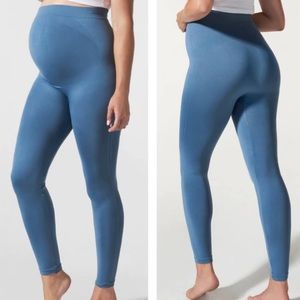 BLANQI Everyday Maternity Belly Support Leggings - Oil Blue / Large
